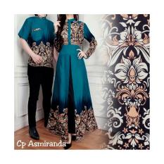 Couple Gamis / Baju Pasangan /Gamis Maxi Dress Plus Kemeja Pria Asmiranda Tosca