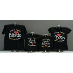Couple lover-kaos couple family LOVE AYAH BUNDA 2ANAK PD (AYAH+IBU+2ANAK) FASHION FAMILY KAOS KAPEL T-SHIRTS FAMILY BAJU KEMBARAN
