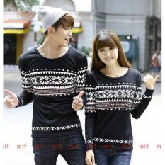 Couple lover - kaos couple PARIS FLOWER black lp (PRIA+WANITA) FASHION COUPLE BAJU KAPEL KAOS KEMBARAN T-SHIRTS COUPLE