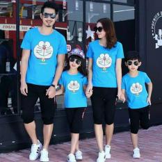 Couple lover-kaos keluarga DORA kepala biru 2ANAK (AYAH+IBU+2ANAK) BAJU KELUARGA FASHION FAMILY KAOS KEMBARAN BAJU KAPEL