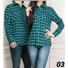 COUPLE LOVER- KEMEJA COUPLE FLANEL 139A TOSCA (PRIA+WANITA) BAJU FASHION KEMEJA PASANGAN FLANEL PREMIUM