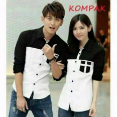 Couple lover - kemeja pasangan ONES white (PRIA+WANITA) BAJU KEMBARAN SHIRTS COUPLE BAJU KAPEL FASHION COUPLE KEMEJA KEMBARAN KEMEJA COUPLE BATIK