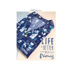 Couple Piyama Anak Dan Ibu Celana Tidur Panjang Baju Sleepwear Katun D - 79Bed7