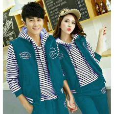 couple store cs - jaket C tosca ( outer + dalam ) babyterry jahitan rapi (pembayaran di tempat) I COD I JAKET PASANGAN I JAHITAN RAPI