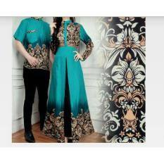 couple store cs - kemeja couple batik elegant 3 in 1 mila tosca I COD I BAYAR TEMPAT I MOTIF BATIK I 2 PC I GOOD QUALITY I FIT TO XL I