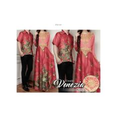 Couple Venesia Batik Sutra Gamis Baju Pasangan Kondangan Resmi A106