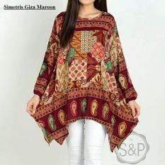 COUPLELOVER-BAJU JUMBO TUNIK BATIK GIZA SIMETRIS -XXLJUMBO FASHION BLOUSE TUNIK KEMEJA BIG SIZE XXXL