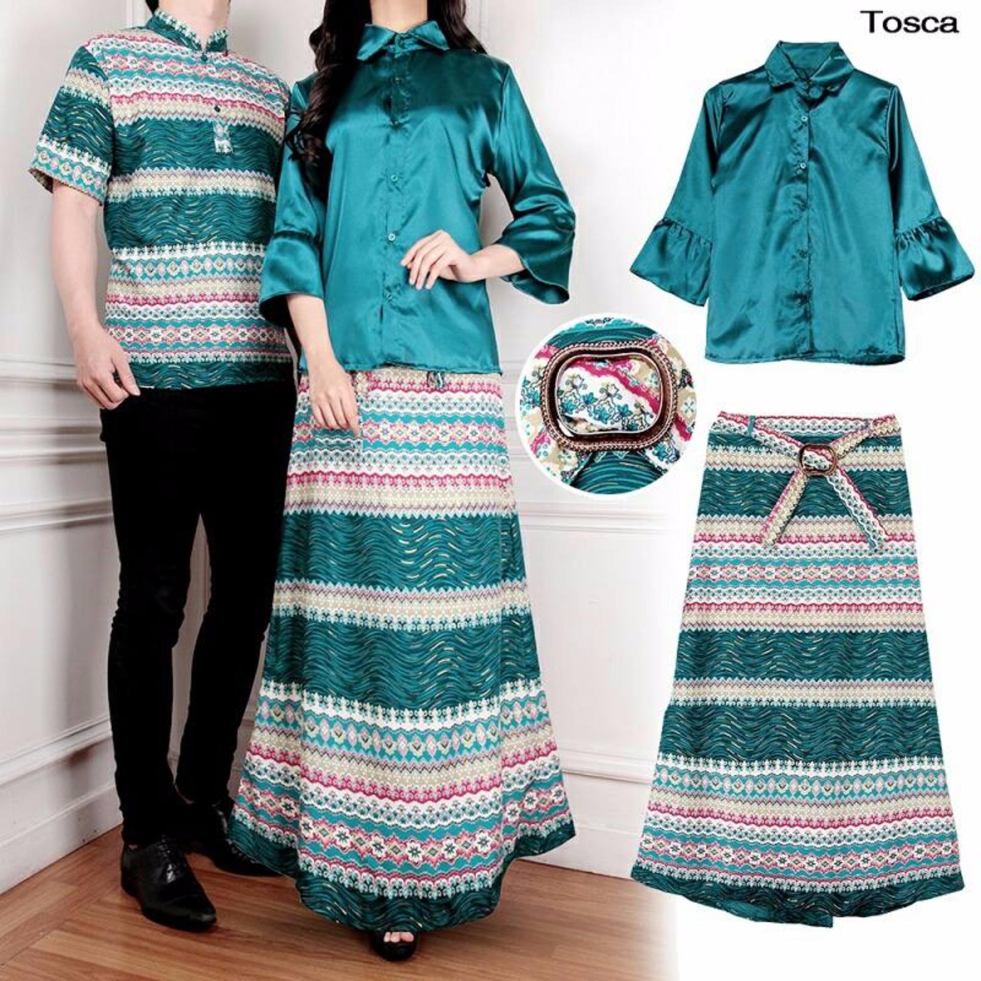 COUPLELOVER- BUSANA MUSLIM COUPLE SAKIRA 3IN1 TOSCA  COUPLE FASHION  BAJU PASANGAN (PRIA+WANITA)