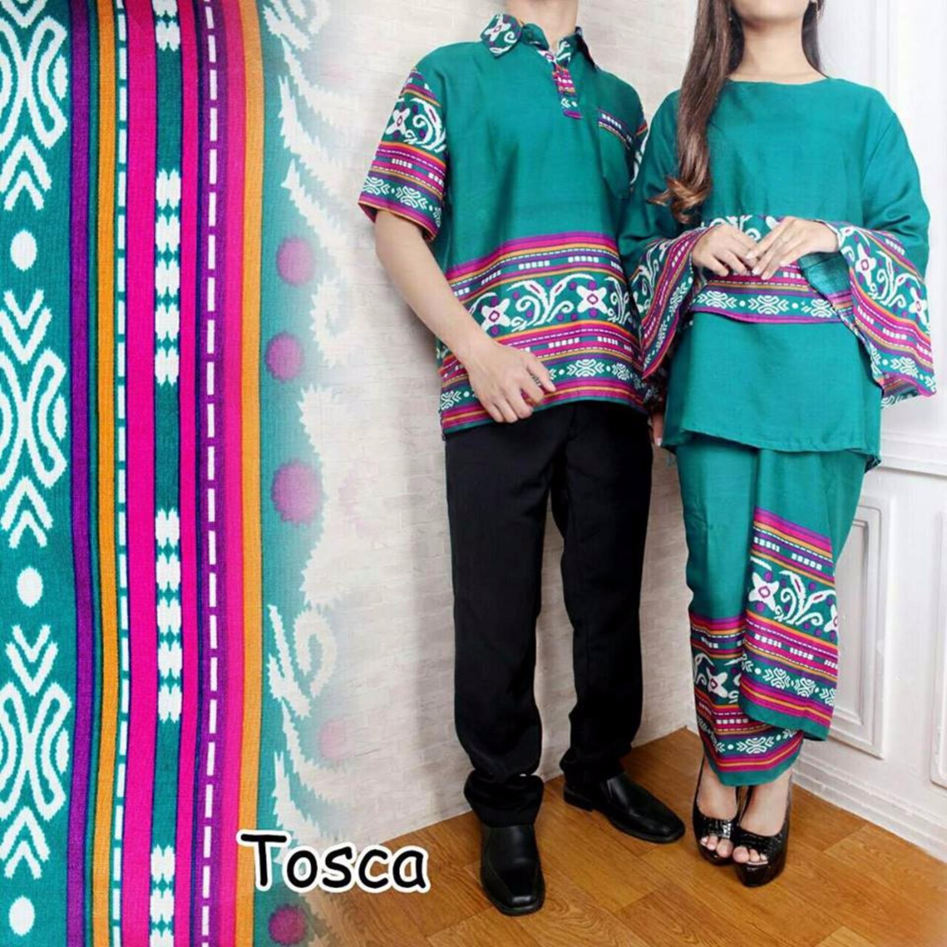 COUPLELOVER- BUSANA MUSLIM COUPLE YANNA TOSCA 3IN1-MAROON (PRIA+WANITA)  MUSLIM WEAR  FASHION COUPLE  COUPLE BATIK  BAJU PASANGAN