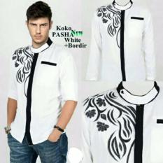 COUPLELOVER- BUSANA MUSLIM PRIA /KOKO PASYA WHITE BORDIR