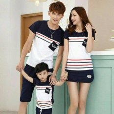 COUPLELOVER-KAOS COUPLE FAMILY N-FUN 1ANAK (AYAH+IBU+ANAK) FASHION FAMILY KAOS KAPEL BAJU KELUARGA BAJU KEMBARAN