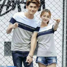 COUPLELOVER- KAOS COUPLE FLOWER GREY PD (PRIA+WANITA) T-SHIRTS COUPLE BAJU FASHION KAOS PASANGAN KAOS KEMBARAN