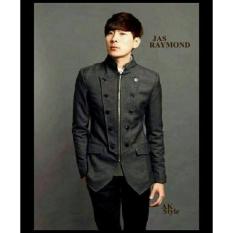 COUPLELOVER - KEMEJA ATASAN JAS RAYMOND -DARK GREY FASHION PRIA BAJU PRIA KEMEJA CASUAL