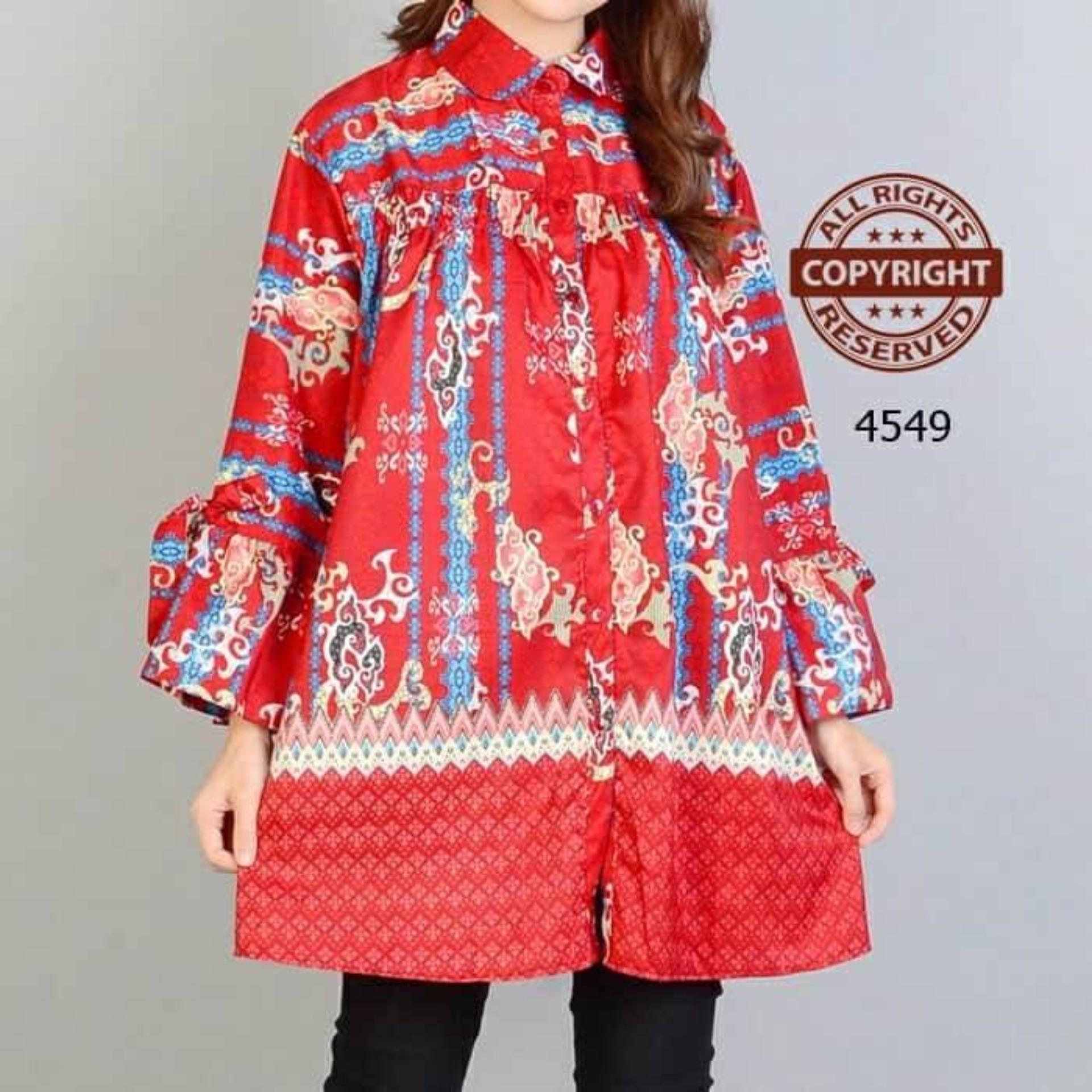 COUPLELOVER-KEMEJA JUMBO MOTIF  BATIK  -XXXL  UKURAN BESAR  JUMBO FASHION  BLOUSE  TUNIK  KEMEJA BIG SIZE  XXXL