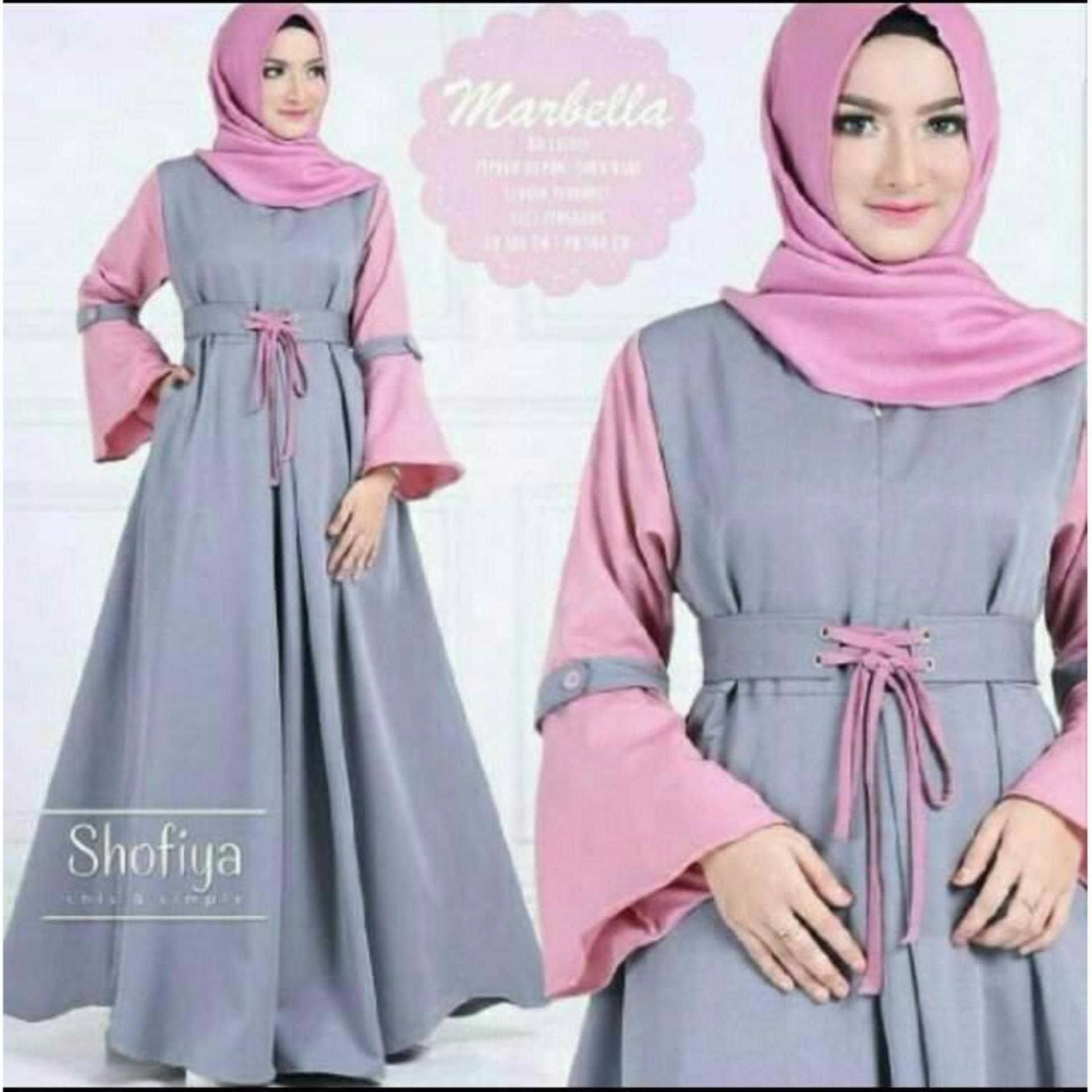 COUPLELOVER- SHOFIYA MAXI ABU  FASHION MUSLIMAH  MUSLIM WEAR  BUSANA MUSLIM  MAXI WANITA  MAXI DRESS   HIJAB FASHION