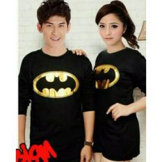 COUPLELOVER- T-SHIRTS COUPLE LP BAT BLACK L/XL (PRIA-XL WANITA -L) UKURAN BESAR KAOS PASANGAN BAJU KEMBARAN FASHION JUMBO KAOS COUPLE
