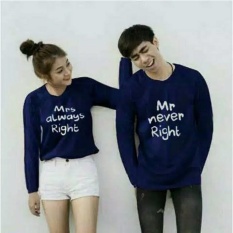 Couplelover- T-SHIRTS COUPLE MR MRS NAVY LP KAOS KAPEL BAJU KEMBARAN FASHION ATASAN BAJU PASANGAN KAOS PASANGAN (PRIA+WANITA)