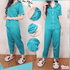 CP Baju Tidur Piyama Pajamas SATIN Sleepwear Celana Panjang Satin Silky Velvet