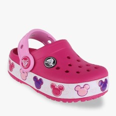 Crocs Crocband Mickey Fun Lab Light Clogs Girl's Sandals - Pink