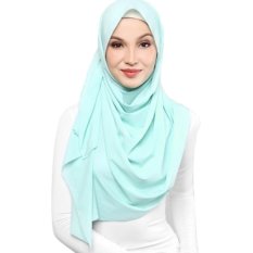 Crosse Mara Hijab - Jilbab Pashmina - Satin Premium – Seafoam - Hijau Laut
