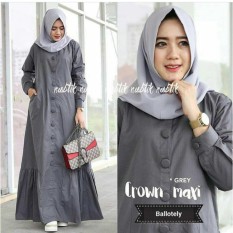 Baju wanita/Blouse/Kemeja Wanita/Jumpsuit/Playsuit Wanita/T-Shirt/Wanita/Dress Wanita/Baju Muslim/Jumpsuit/Sweater & Cardigan Wanita Baju Tidur & Santai Wanita Tunik Wanita Jaket Denim Wanita CROW MAXY GREY