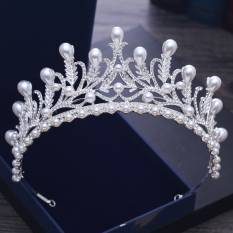 Crown Model Korea Menikah Putri Mahkota Gaun Pengantin Gaun Mahkota Kepala Mutiara