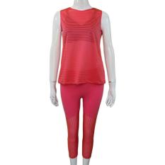 Crystal Baju Olahraga Wanita / Baju Senam Wanita CC17025-Pnk, L - Merah Muda