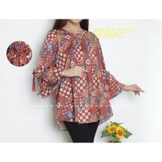CS -BAJU JUMBO SALWA BERRY CREAM 7/8 JUMBO FASHION BLOUSE TUNIK KEMEJA BIG SIZE XXXL I BAYAR TEMPAT I BATIK I