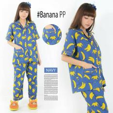 CS - BAJU TIDUR / PIYAMA BANANA I KATUN JEPANG I GOOD QUALITY I JAHITAN RAPI I