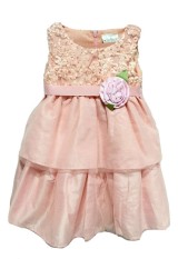 CSA Baju Anak - Peach Motif Bunga