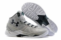 Curry 2 Dua Storm Sepatu Keranjang Pria Pertengahan Terbaik Logo UA (Grey)-Internasional