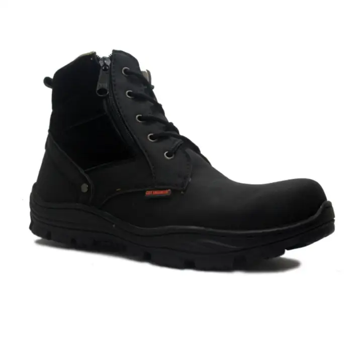 zipper safety boots