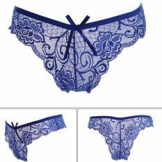 Cutevina - Blue Lace Underwear / Lingerie Celana Dalam Renda all size (LL013)