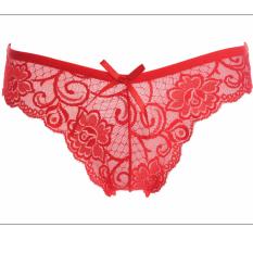 Cutevina - Red Lace Underwear / Lingerie Celana Dalam Renda all size (LL013)