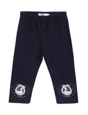Cyber Balita Anak Cetak Manik-manik Mengkilap Legging Panjang Celana (Biru Laut)-Intl