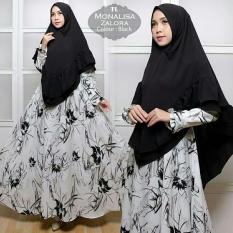 CYM Syar'i Monalisa Zalora (Blue-Black-Brown-Pink) Baju Muslim