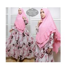 CYM Syar'i monalisa Zalora (Blue,black,brown,pink) baju muslim