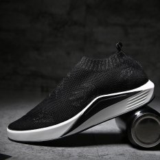 CYOU Super Light Menjalankan Sepatu untuk Pria Wanita Breathable Running Sport Sepatu Kets (Hitam)-Intl