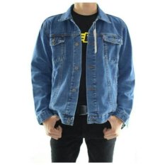 D1NY Collection Jaket Denim Jeans Ariel Pria Biru Bio Blitz