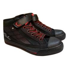 Laphiko Sepatu Sekolah Sneakers Unisex Hitam - Dallas 707