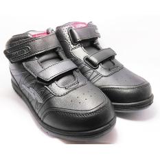 Laphiko Sepatu Sekolah Anak Perekat Hitam - Dallas Legend