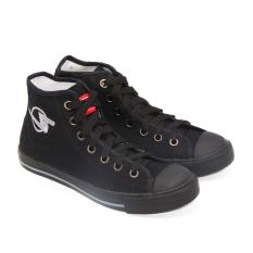 DALLAS Sepatu Sneakers Casual Kanvas Pria Wanita Boot CAMPUS HC - All Black 37-42
