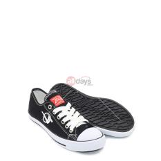 DALLAS Sepatu Sneakers Casual Kanvas Pria Wanita CAMPUS LC - Black/White 37-42
