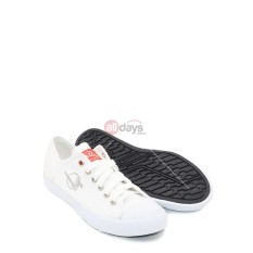 DALLAS Sepatu Sneakers Casual Kanvas Pria Wanita CAMPUS LC - White/Grey 37-42