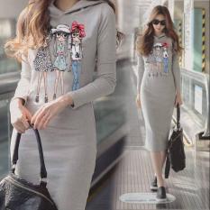 DAMAI FASHION JAKARTA - dress AGNES hoodie - konveksi tanah abang