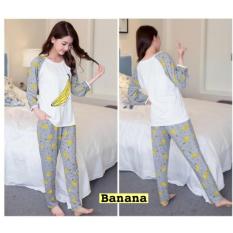 Damai fashion - piyama banana - baju tidur pisang