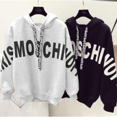DAMAI FASHION JAKARTA - sweater wanita MOSCHI hoody HITAM