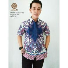 Danar Hadi Hem Batik Reguler Fit 0780 Putih Biru