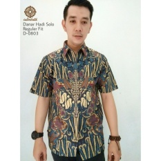 Danar Hadi Hem Batik Reguler Fit 0803 Abu Kuning