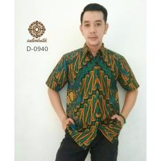 Danar Hadi Hem Batik Reguler Fit 0940 Hijau Kuning